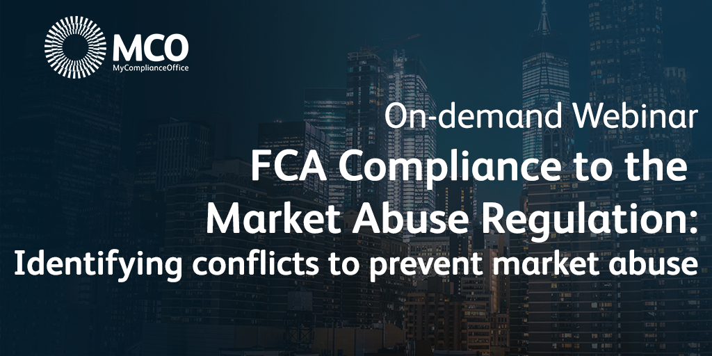 FCA Compliance To The Market Abuse Regulation